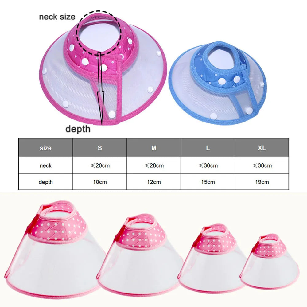 Pet recovery E-Collar adjustable soft edge, anti-bite, anti-lick