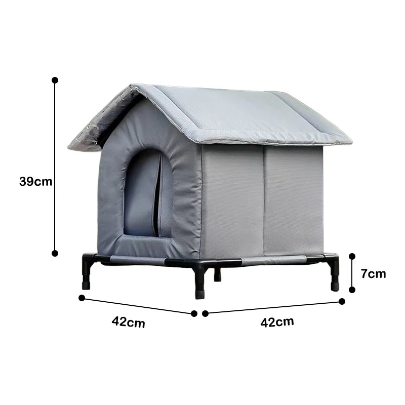 Insulated waterproof cat house