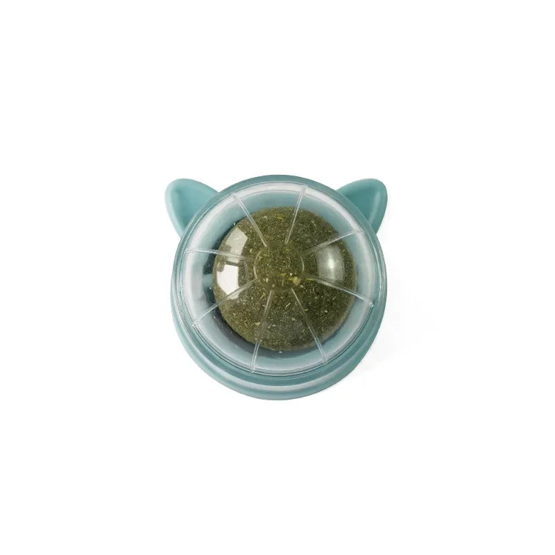 Natural catnip wall stick-on ball