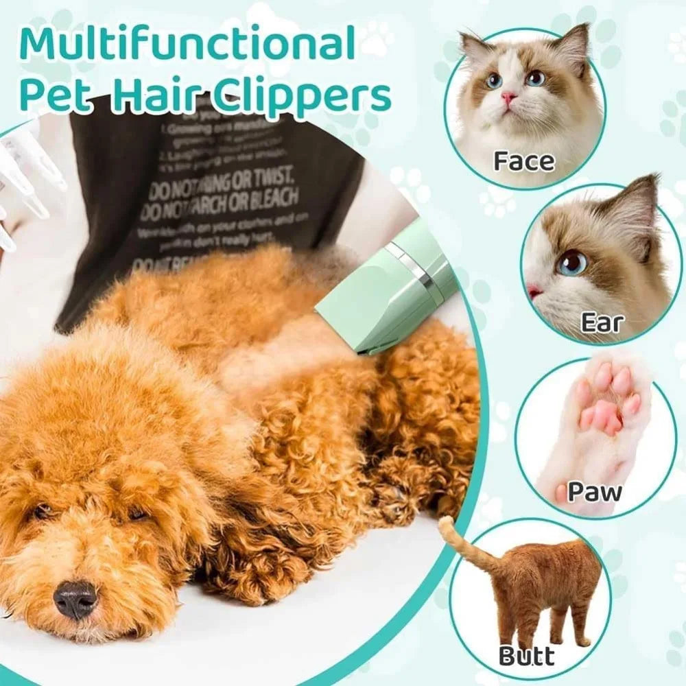 Professional 4-in-1 Electric Pet Grooming Tool