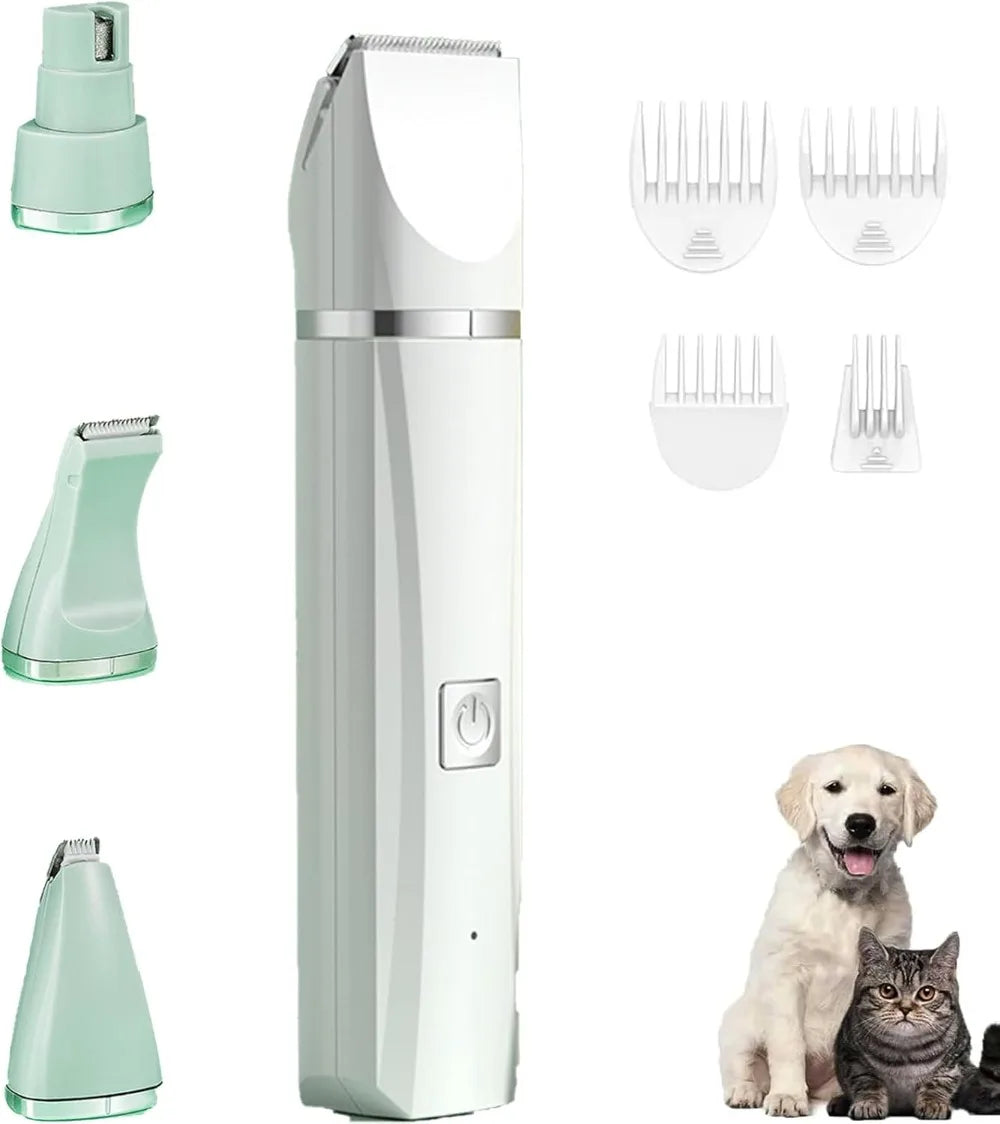 Professional 4-in-1 Electric Pet Grooming Tool