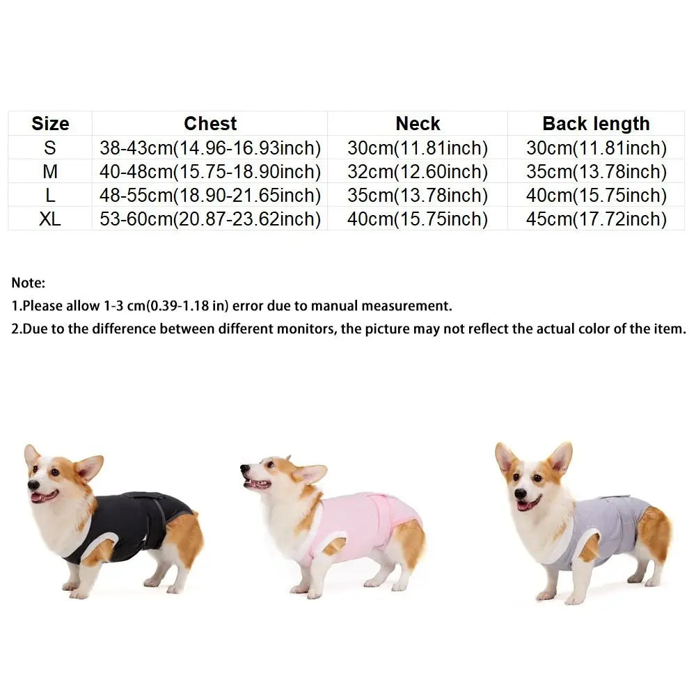 Adjustable dog sterilization suit