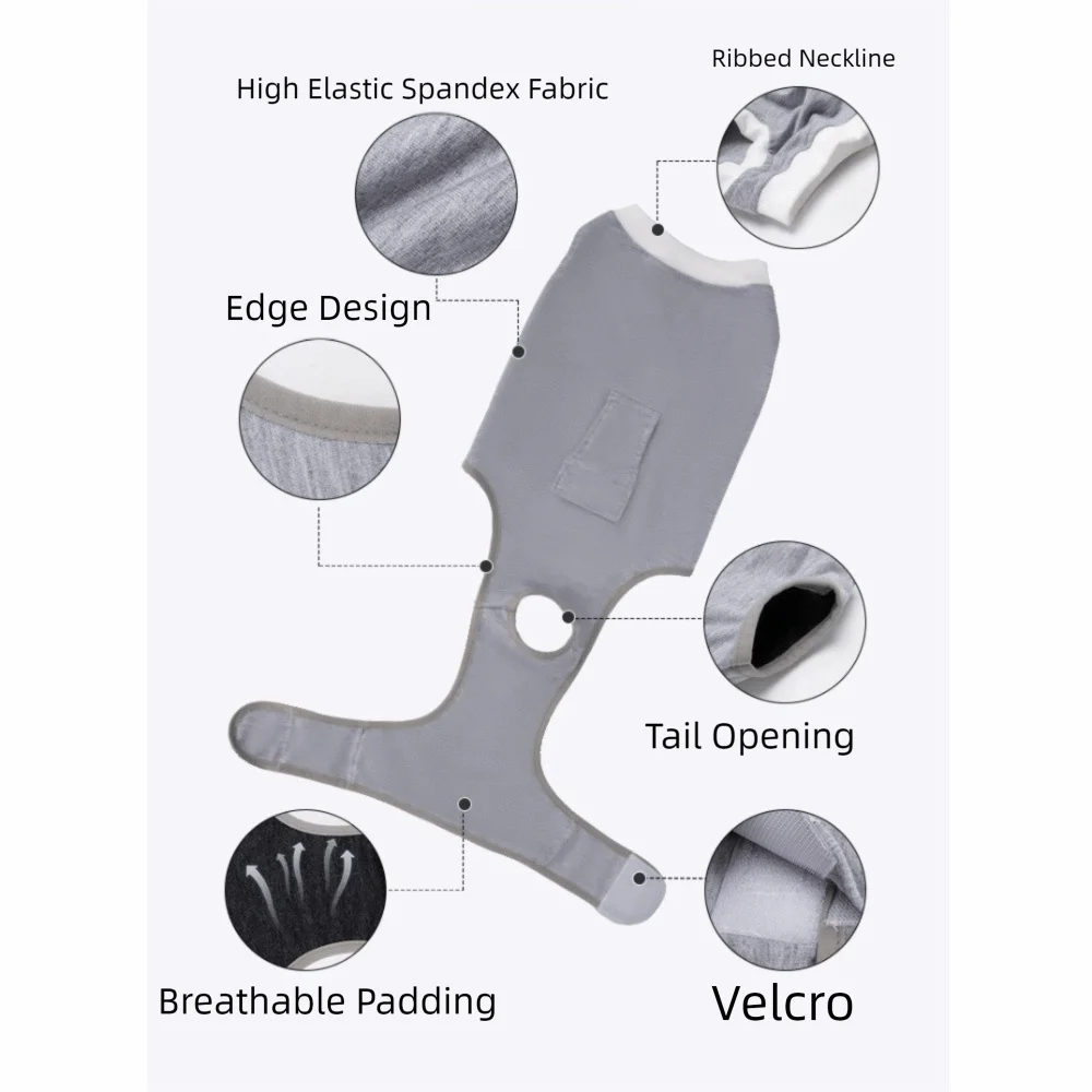 Adjustable dog sterilization suit