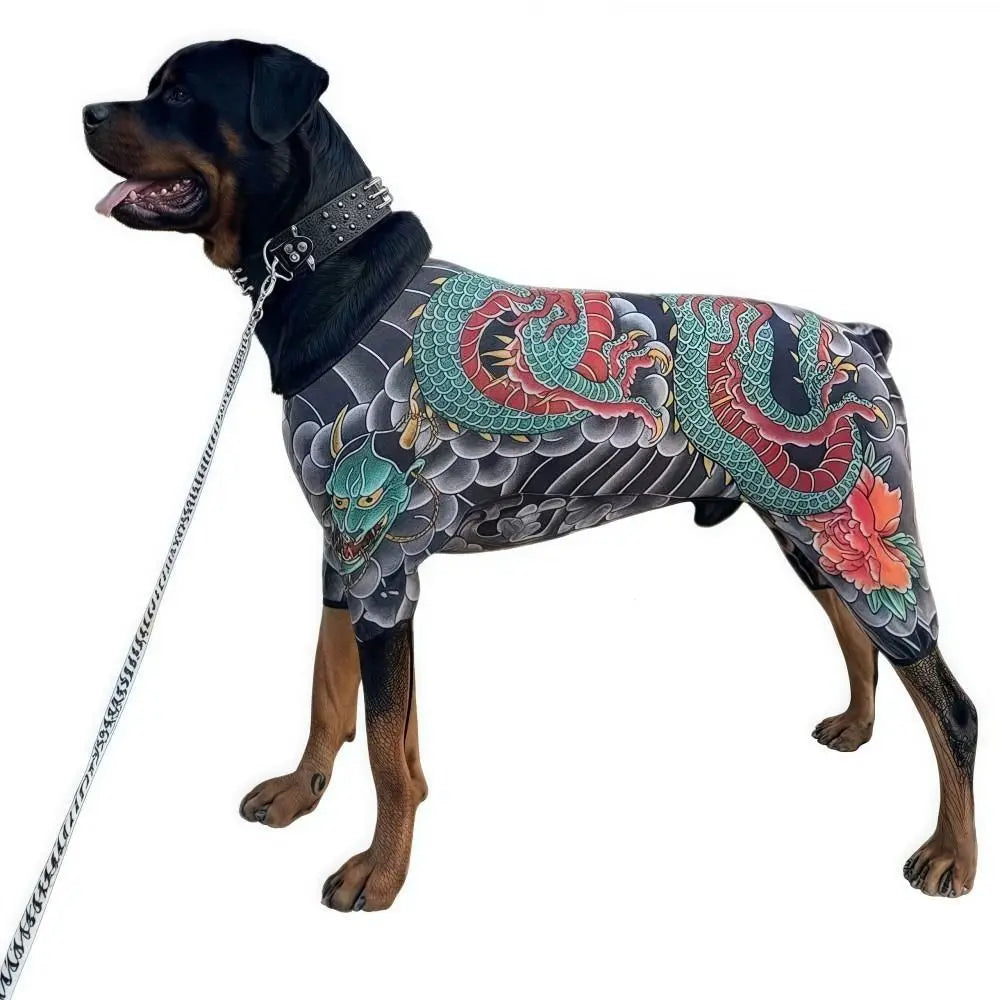 Creativity four seasons pet tattooed vest