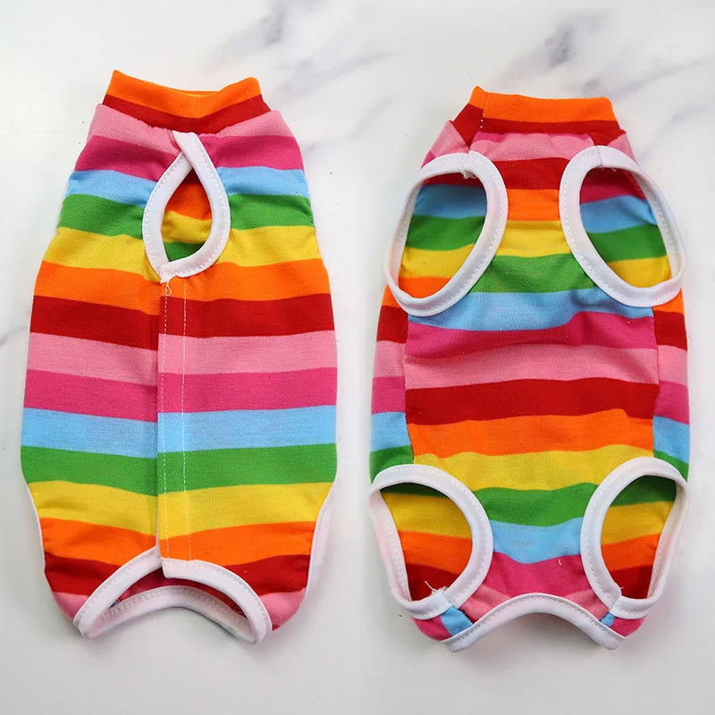 Cat anti-licking surgery recovery clothing