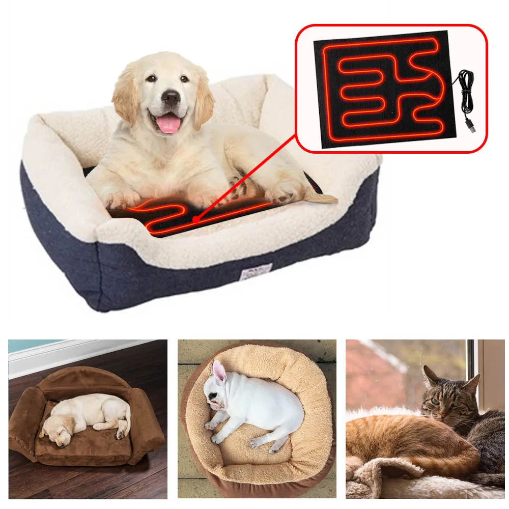 USB pet heating pad