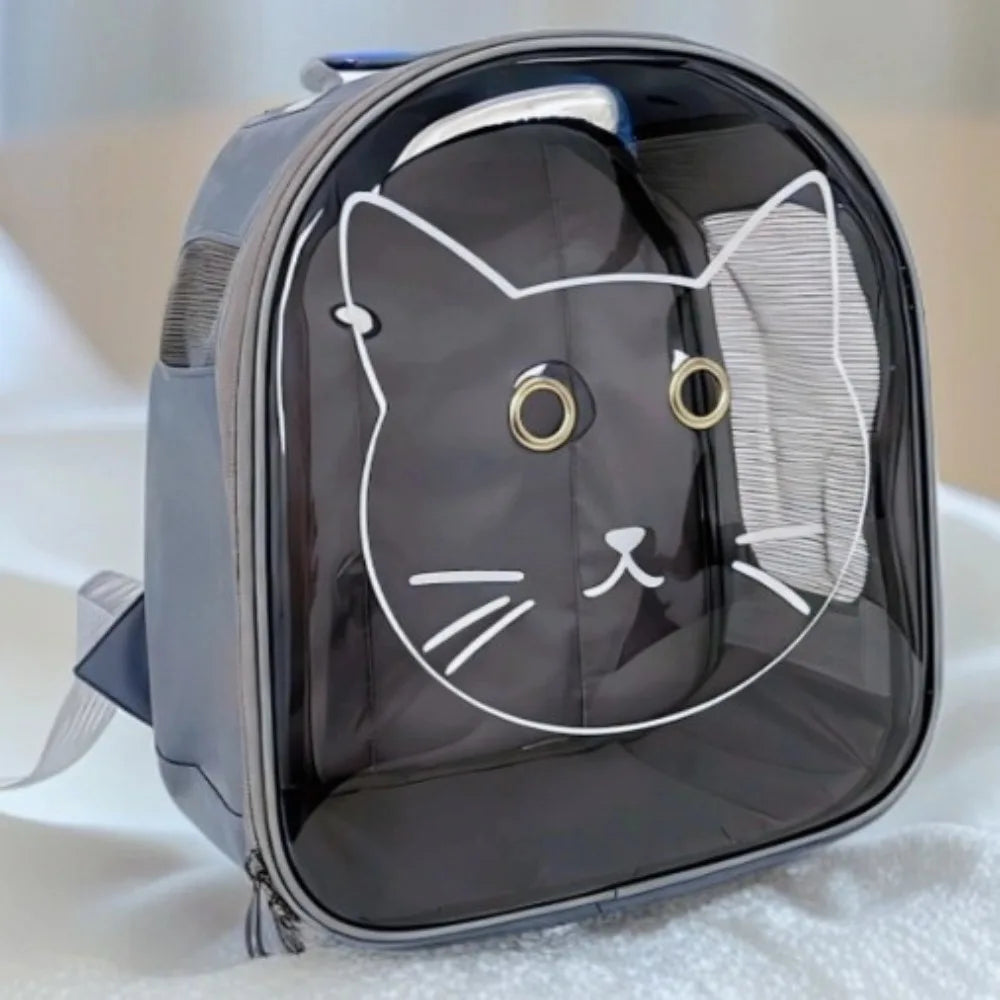 Transparent pet carrier backpack