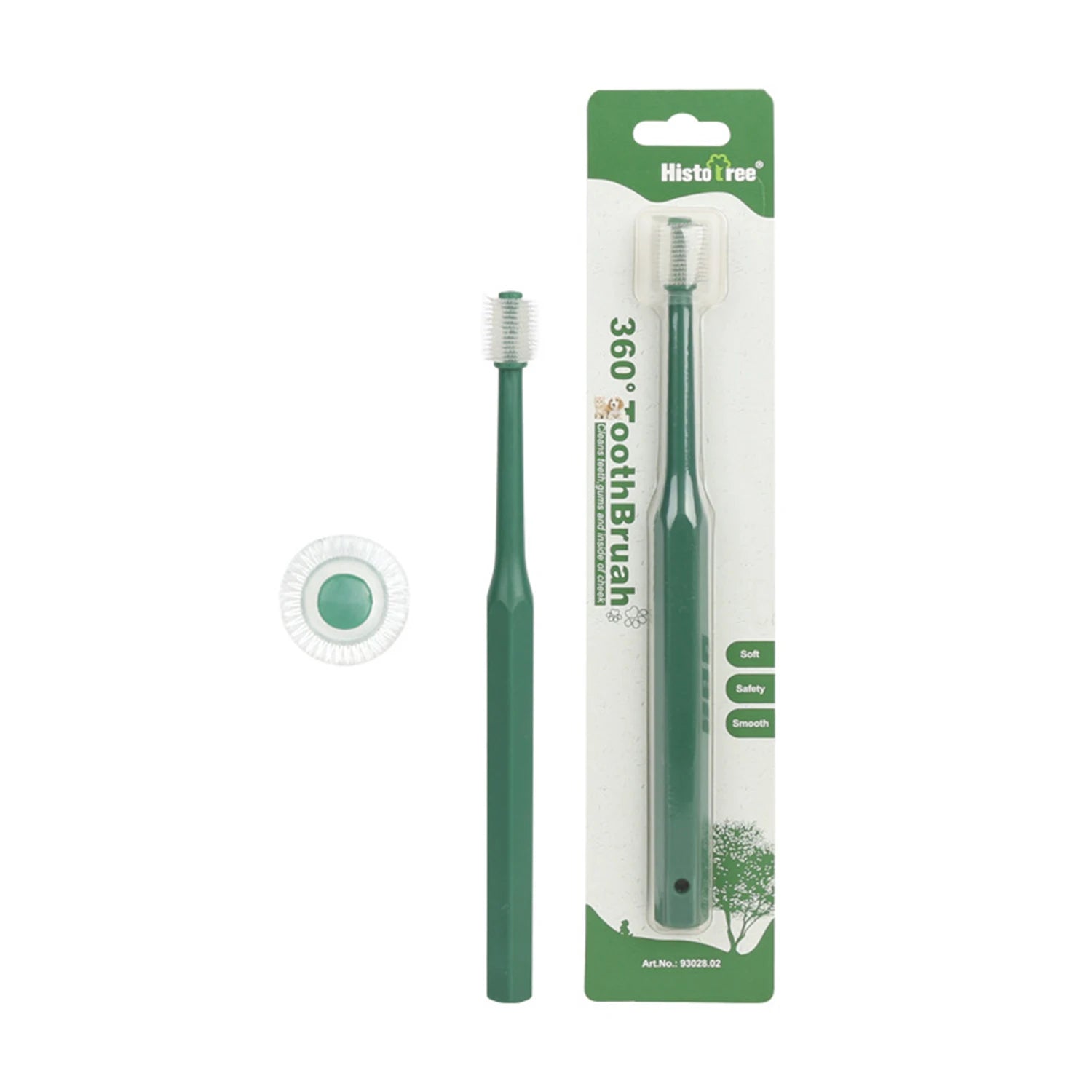 360 Degrees pet toothbrush