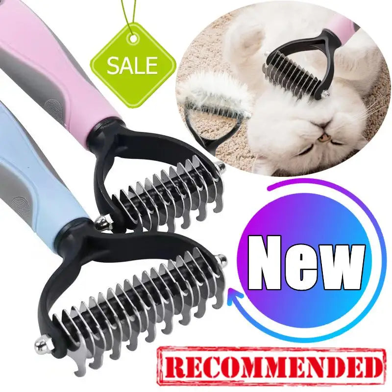 Professional pet cat hair removal comb