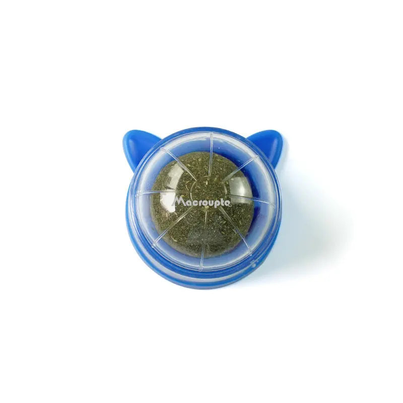Natural catnip wall stick-on ball