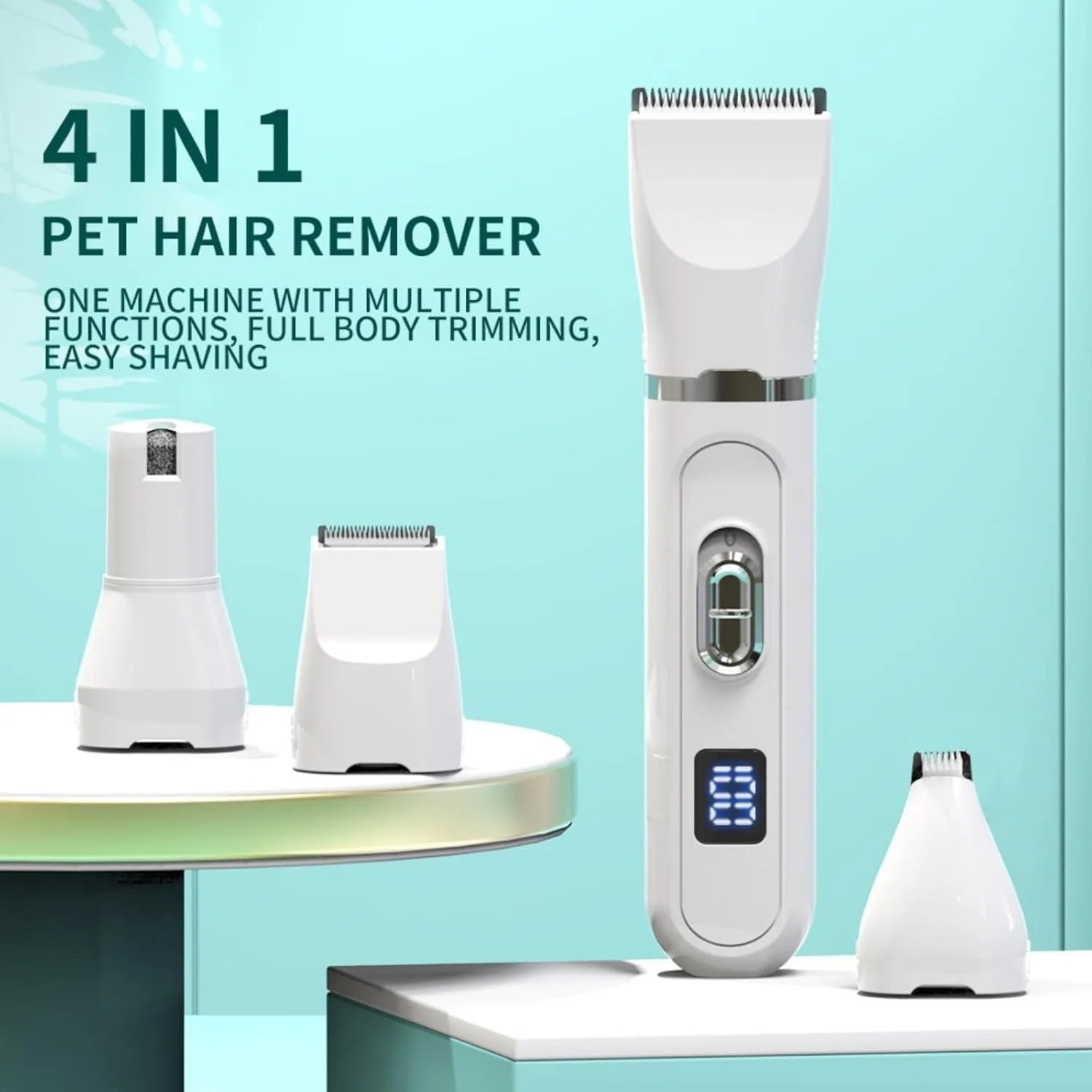 Professional 4-in-1 Electric Pet Grooming Tool
