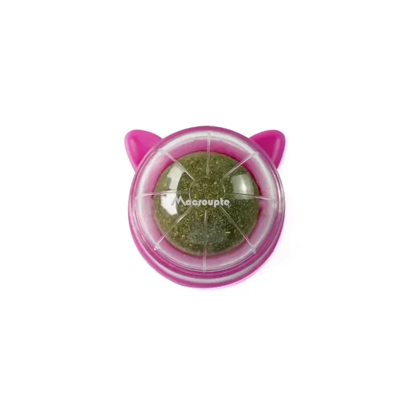 Natural catnip wall stick-on ball