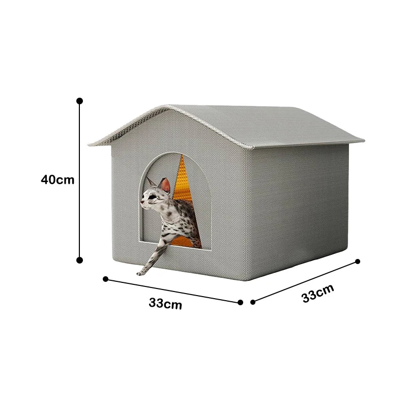 Insulated waterproof cat house