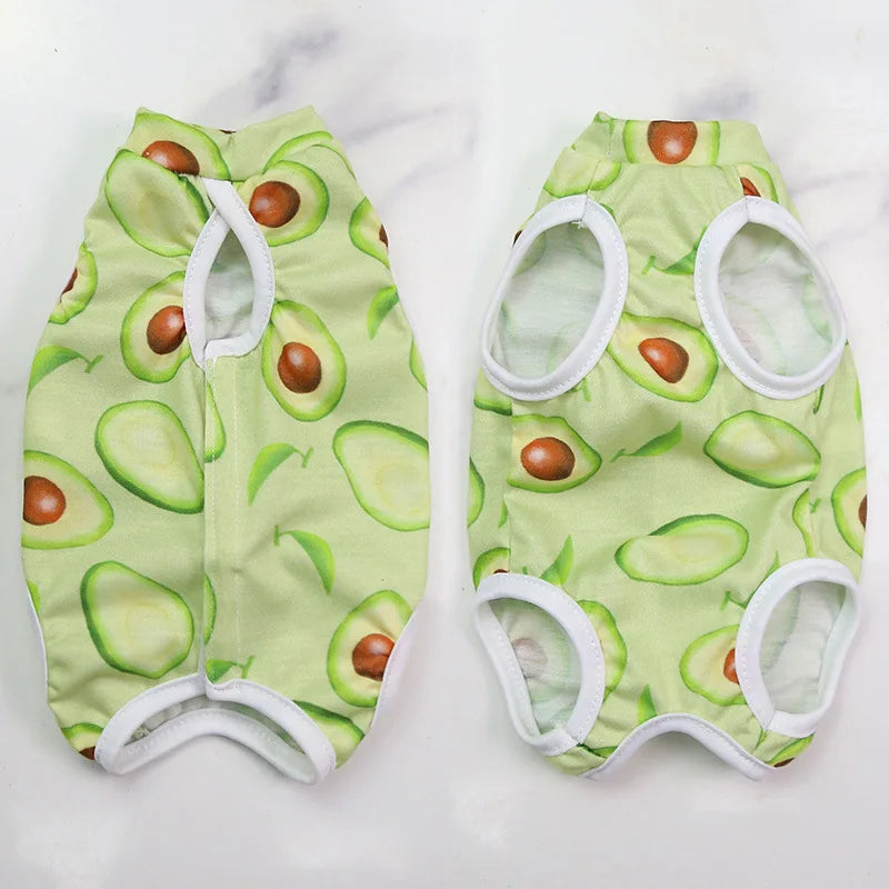 Cat anti-licking surgery recovery clothing