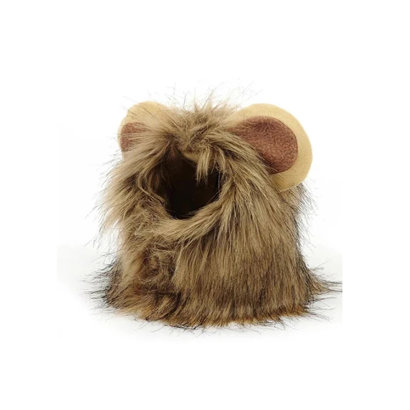 Cute lion mane cat wig