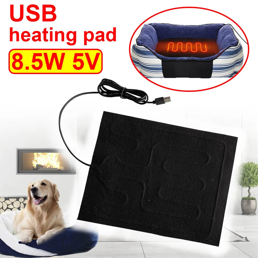 USB pet heating pad