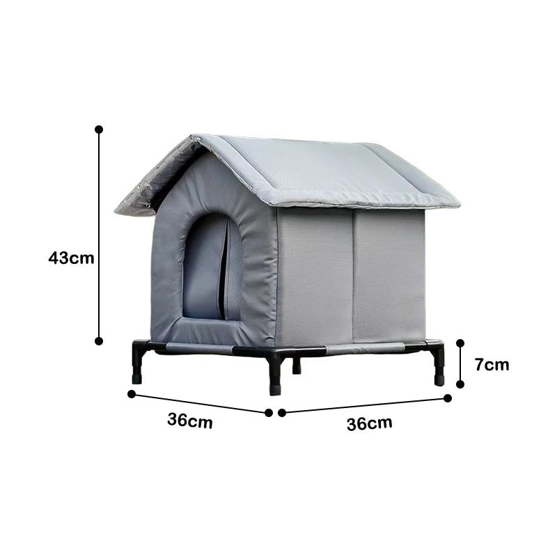 Insulated waterproof cat house