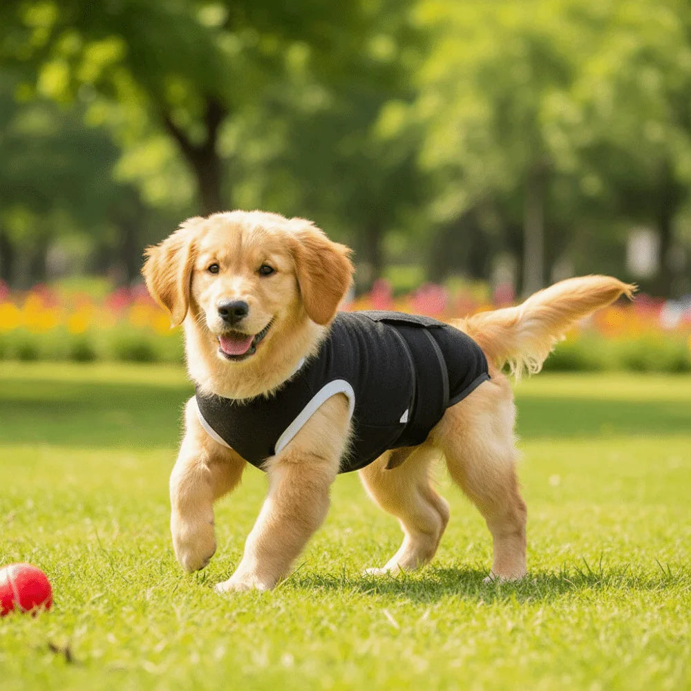 Adjustable dog sterilization suit