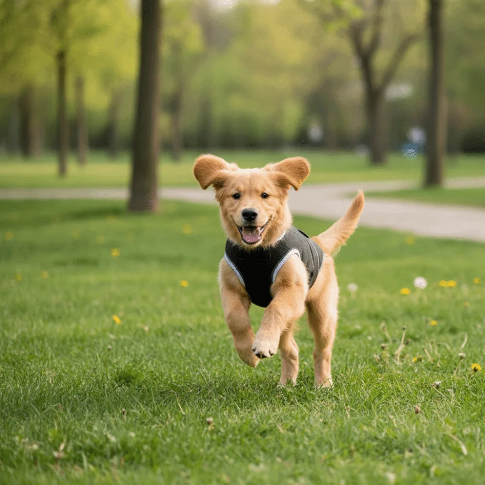 Adjustable dog sterilization suit