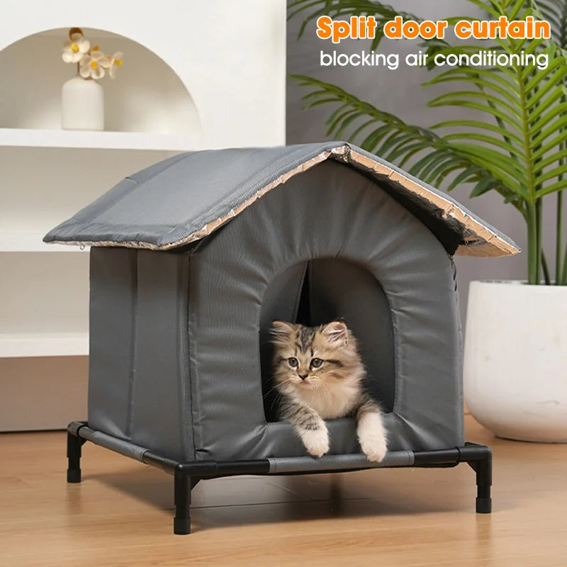 Insulated waterproof cat house
