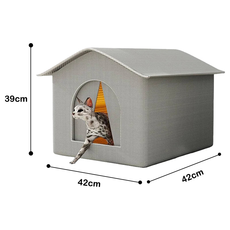 Insulated waterproof cat house