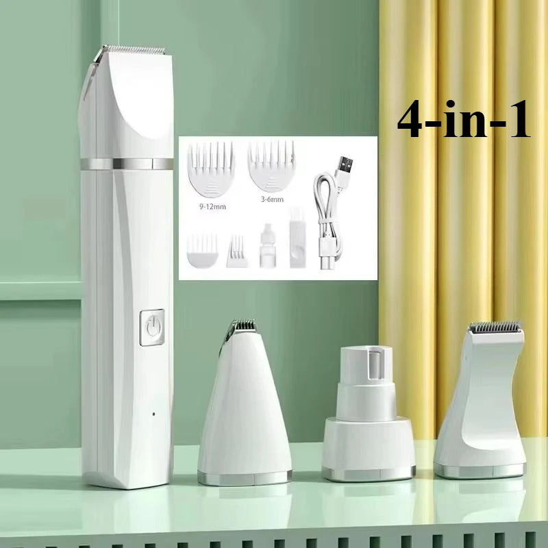 Professional 4-in-1 Electric Pet Grooming Tool