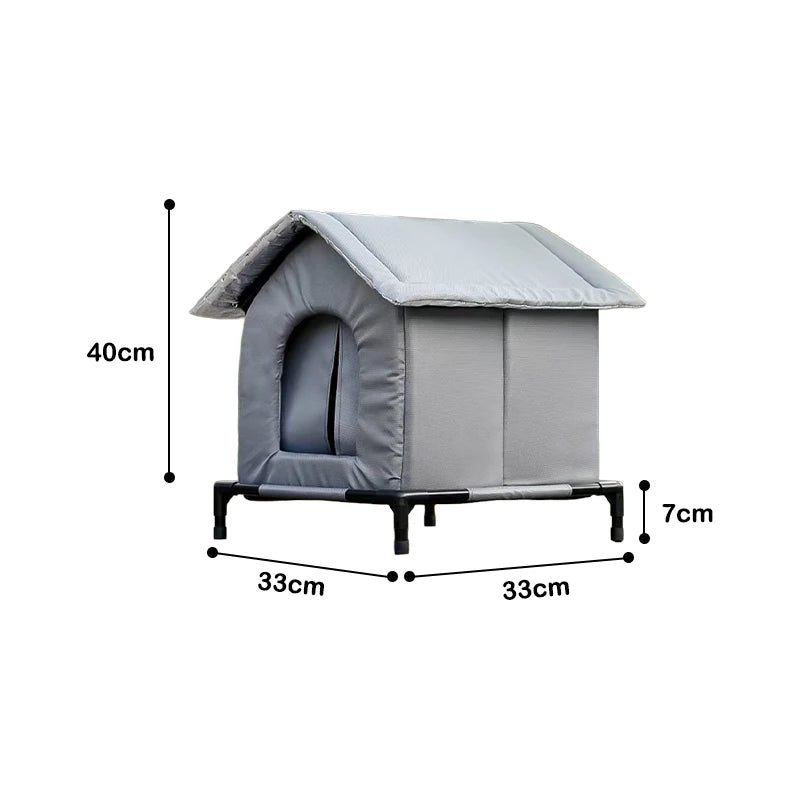 Insulated waterproof cat house