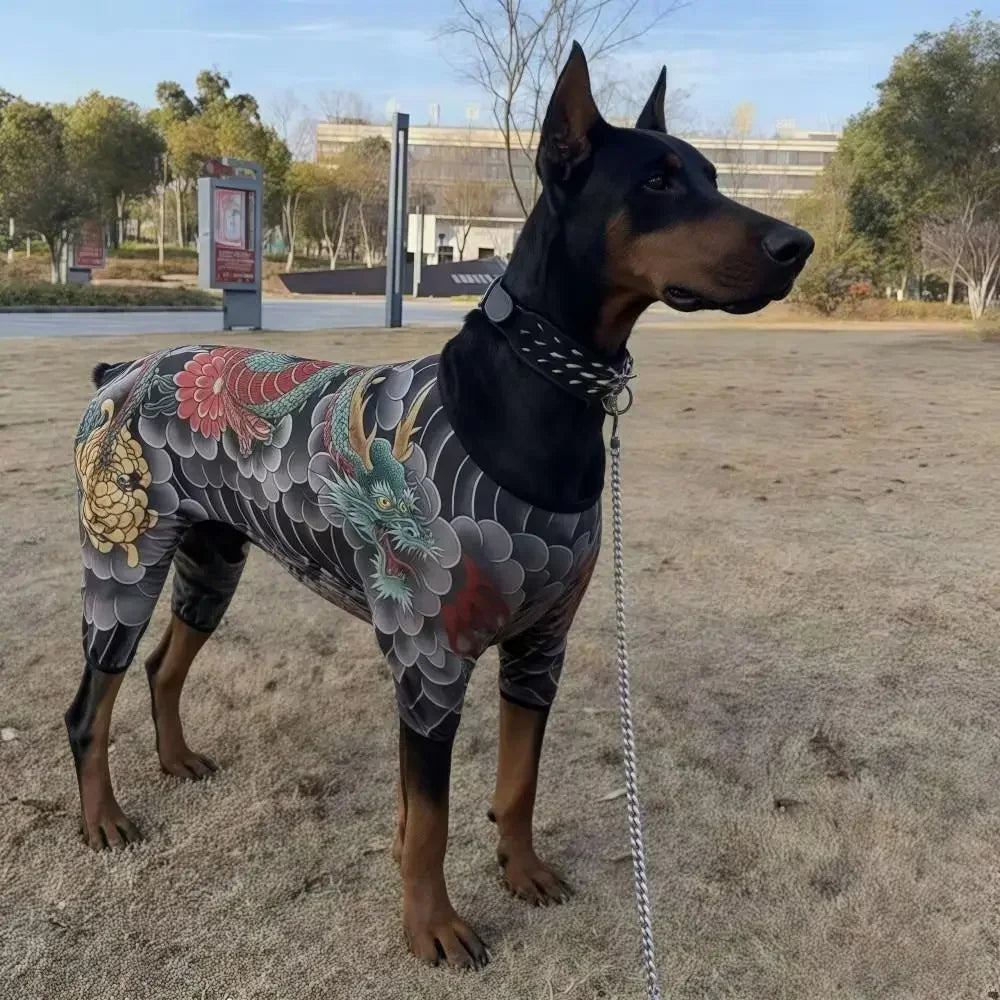 Creativity four seasons pet tattooed vest