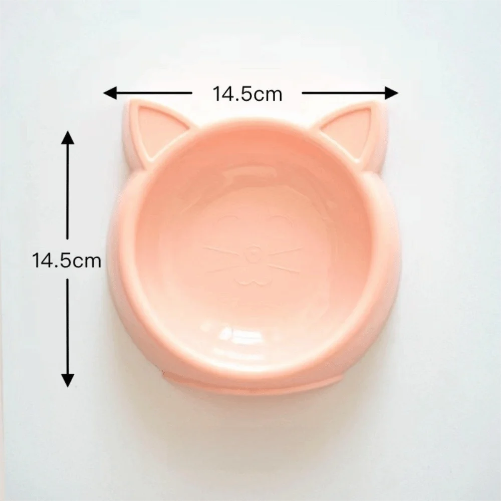 Cute cat shaped food bowl