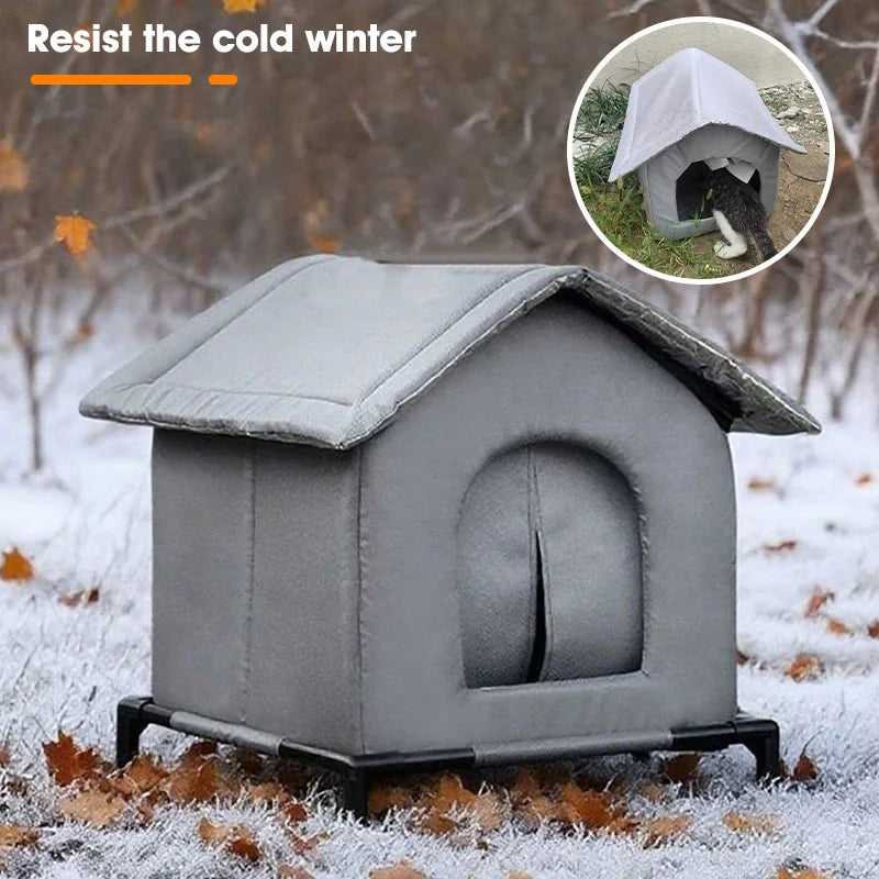 Insulated waterproof cat house