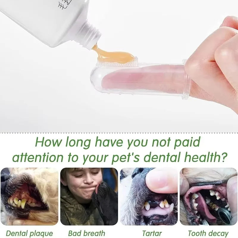 1/30pc tooth brush for pets