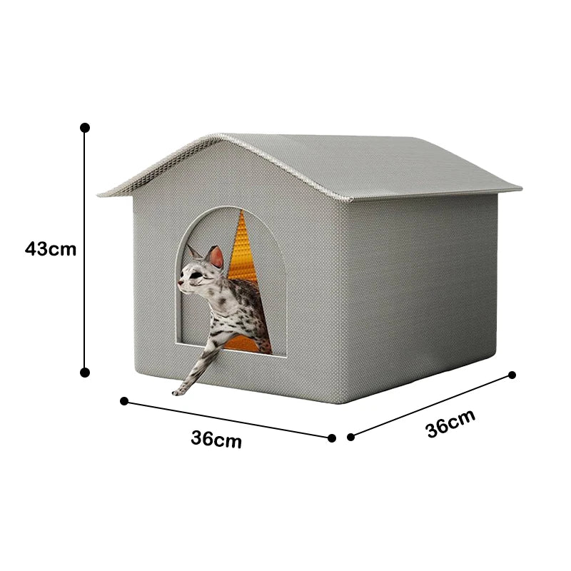 Insulated waterproof cat house