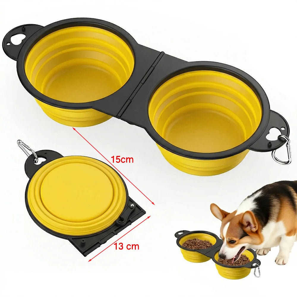 2-in-1 Collapsable Pet Bowls