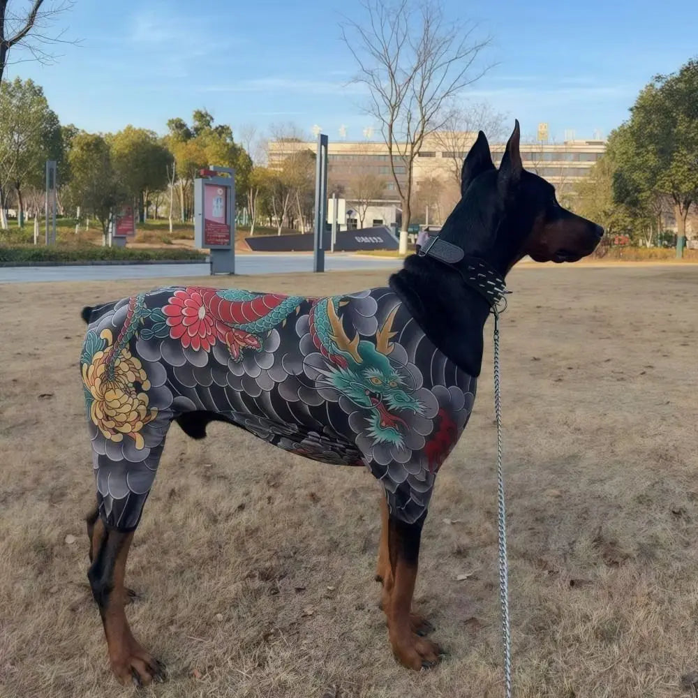 Creativity four seasons pet tattooed vest