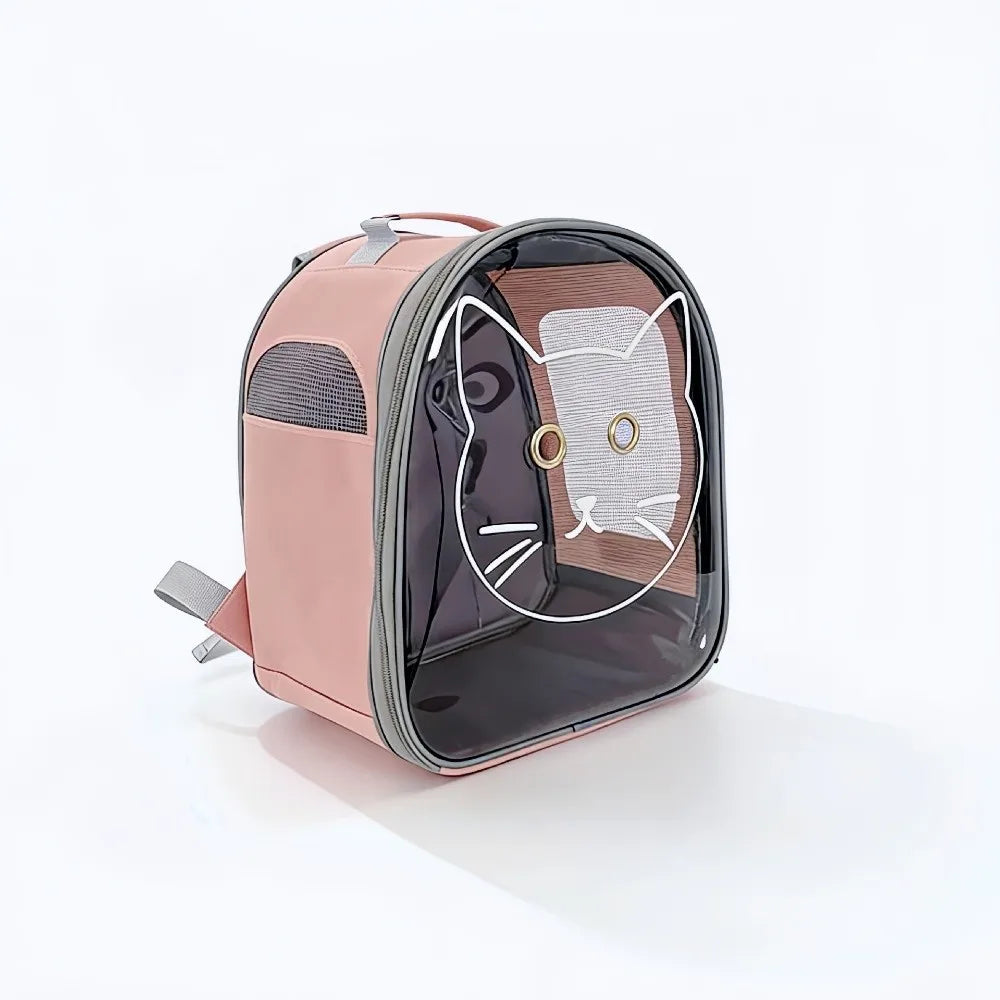 Transparent pet carrier backpack