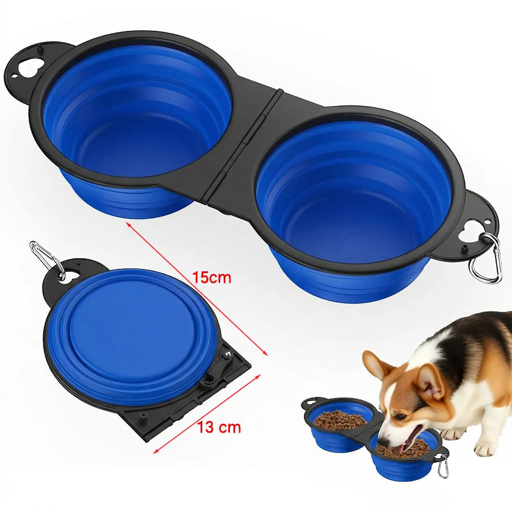 2-in-1 Collapsable Pet Bowls