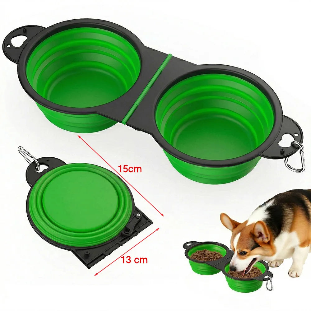 2-in-1 Collapsable Pet Bowls