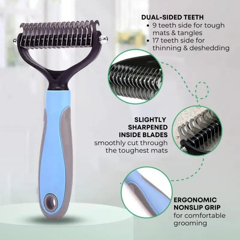 Professional pet cat hair removal comb