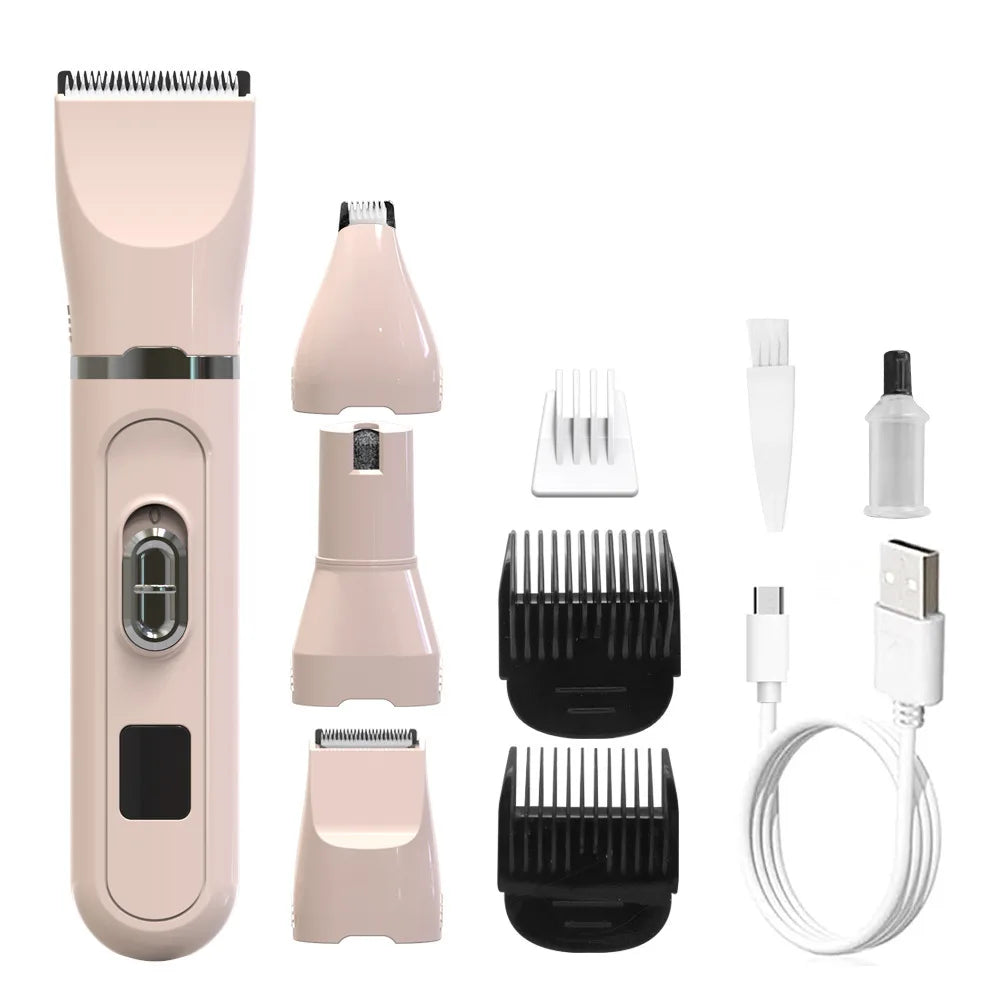 Professional 4-in-1 Electric Pet Grooming Tool